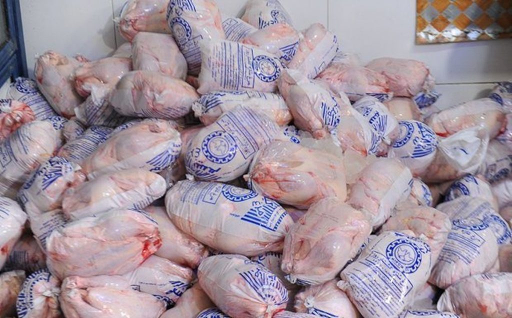 ذخیره‌سازی ۵۲ هزار تن گوشت مرغ از ابتدای سال